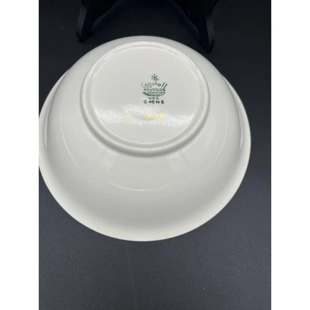 Serving Bowl Dresden Homer Laughlin Eggshell Nautilus